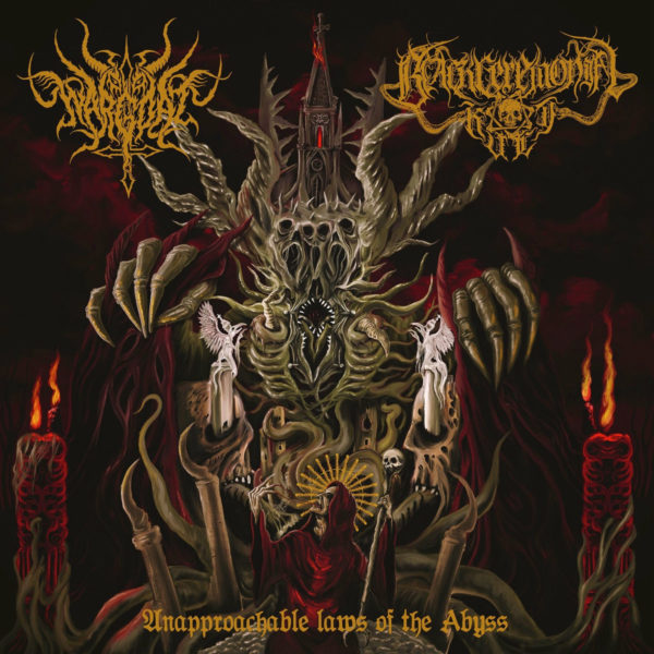 wargoat / black ceremonial kult – unapproachable laws of the abyss [split]