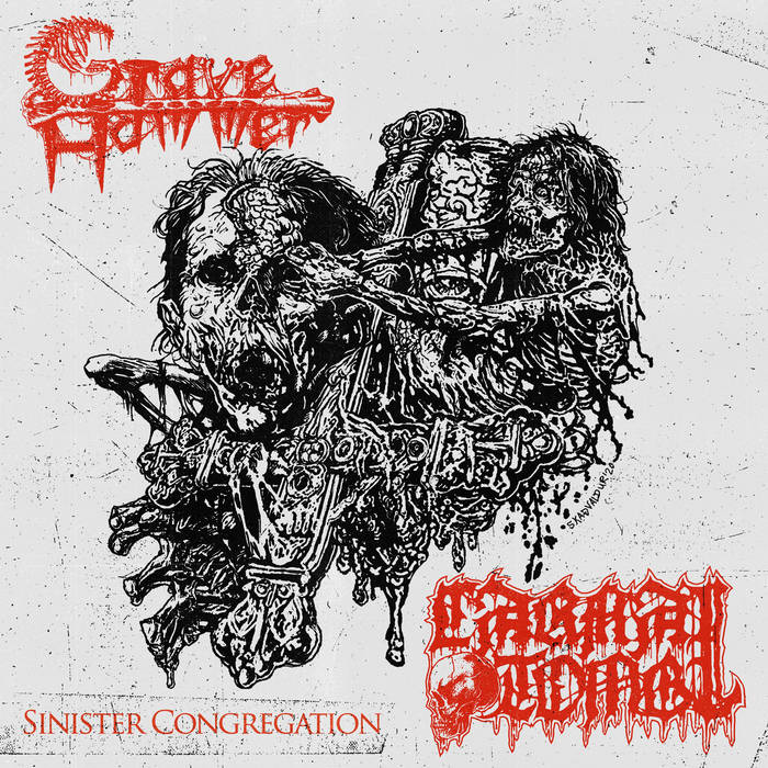 carnal tomb / gravehammer – sinister congregation [split]