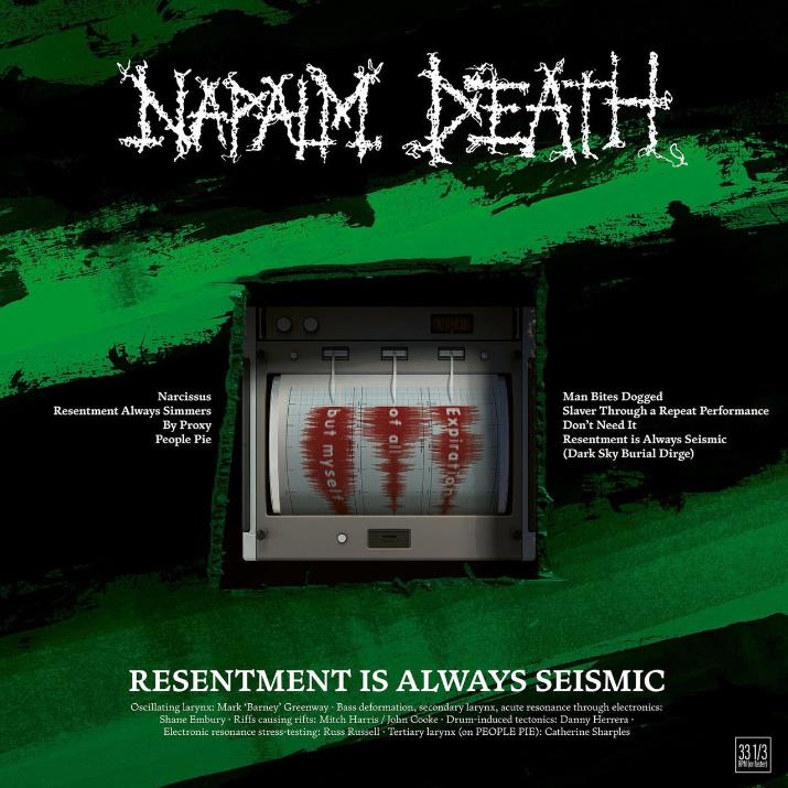 napalm death – resentment is always seismic – a final throw of throes [ep]