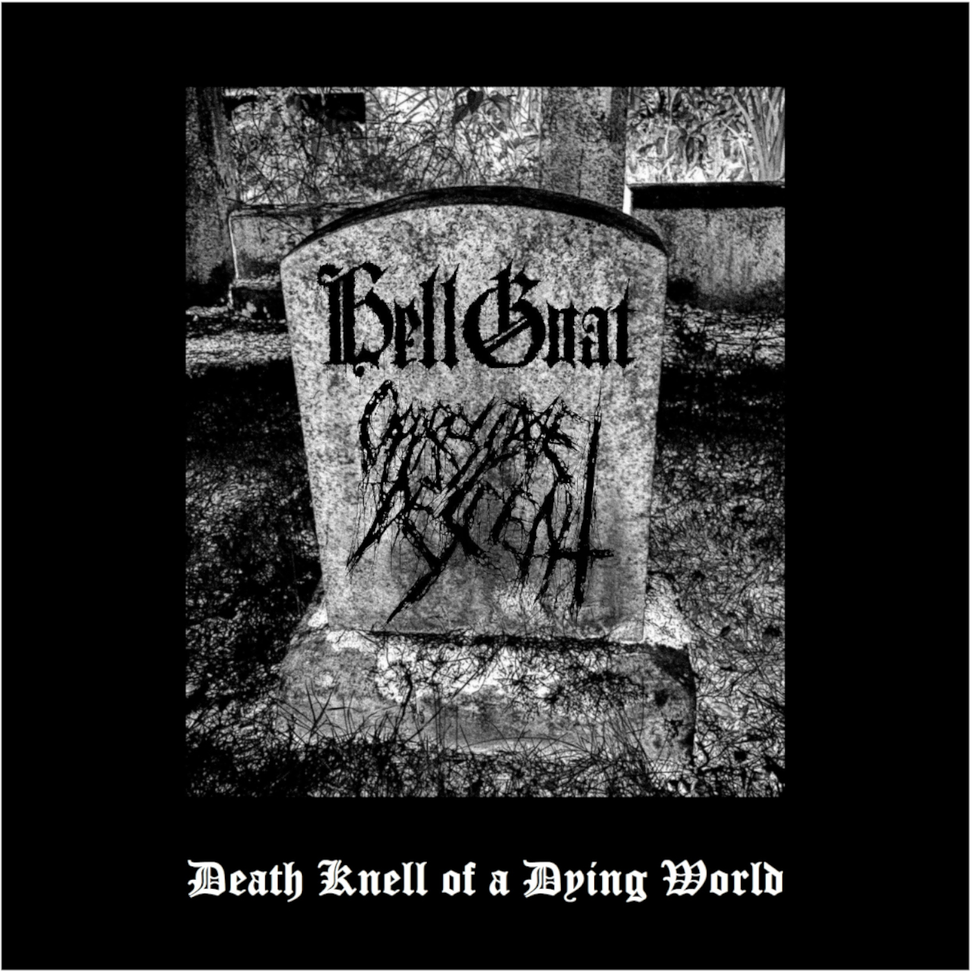 oppressive descent / hellgoat – death knell of a dying world [split]