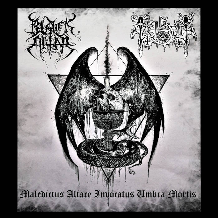 black altar / tzelmoth – maledictus altare invocatus umbra mortis [split ep]