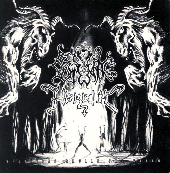 bestial summoning / heretic – splitting skulls for satan [split]