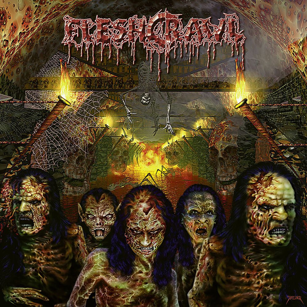fleshcrawl – as blood rains from the sky… we walk the path of endless fire
